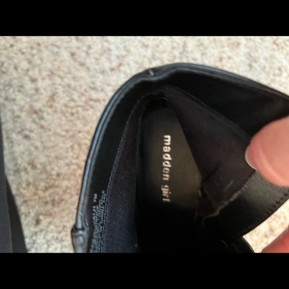 Madden Girl Black Ankle Boots - Picture 6 of 7